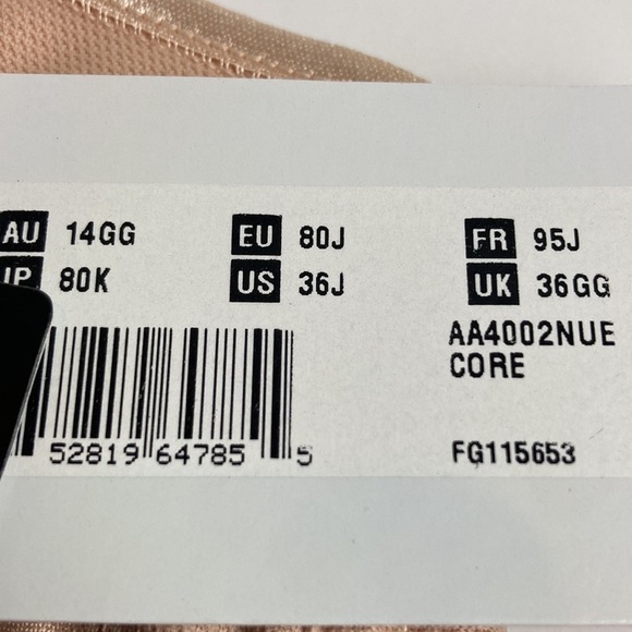 Freya Active NWT Core Underwire Supportive Sports Bra Tan Cream 36J Gym Workout - Picture 5 of 13